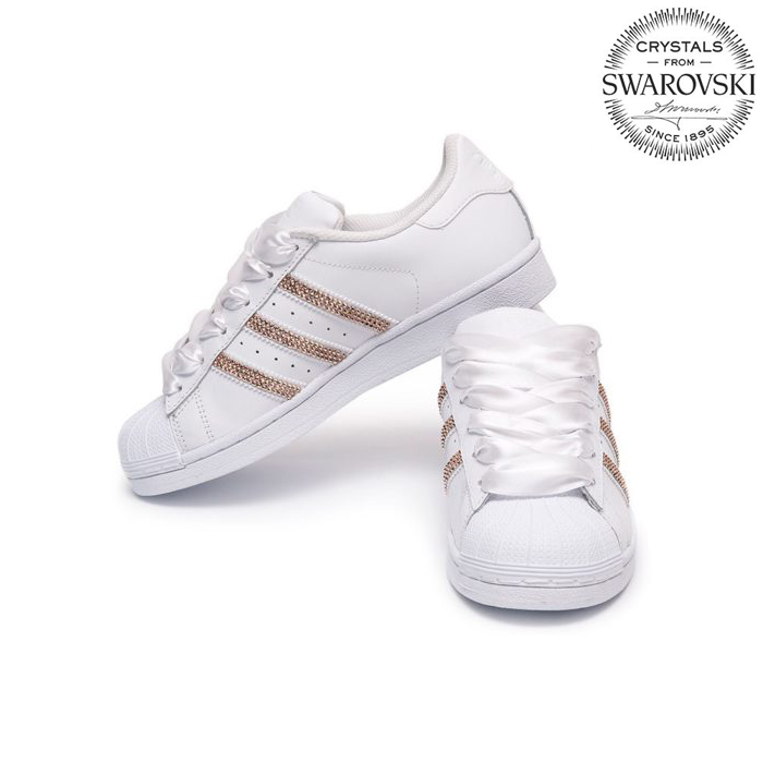 Adidas Superstar Swarovski White